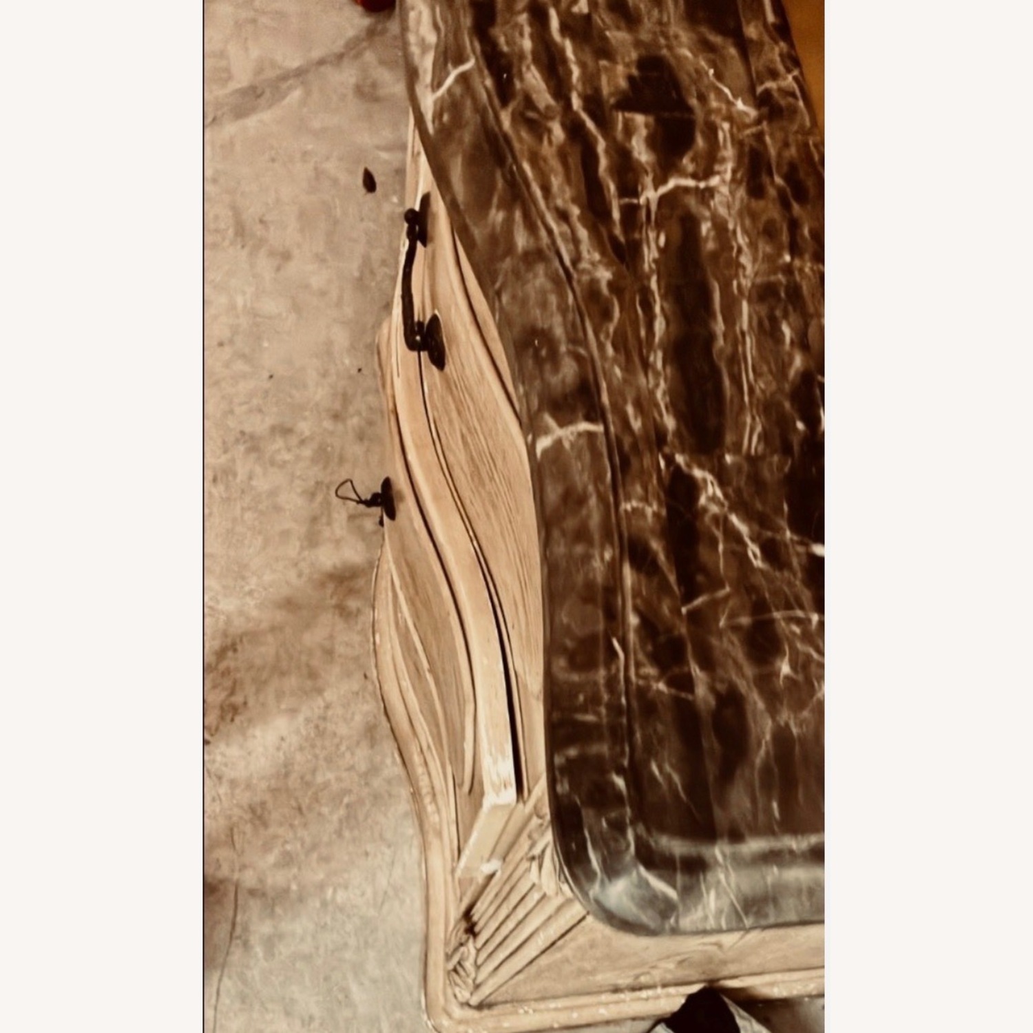 Victorian Marble-Top 3-Drawer Dresser - image-4