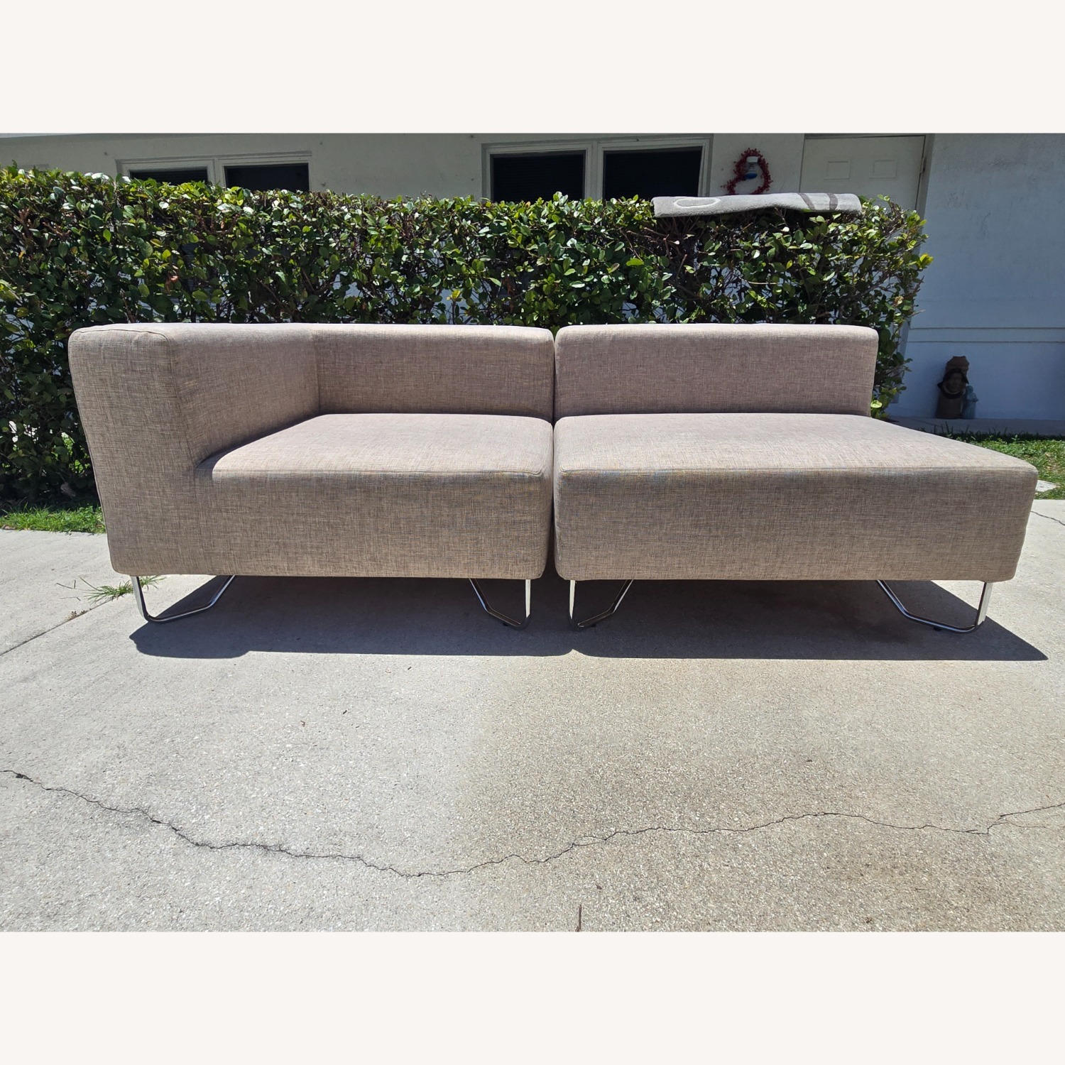 CB2 Lotus Natural Sectional Sofa - image-1