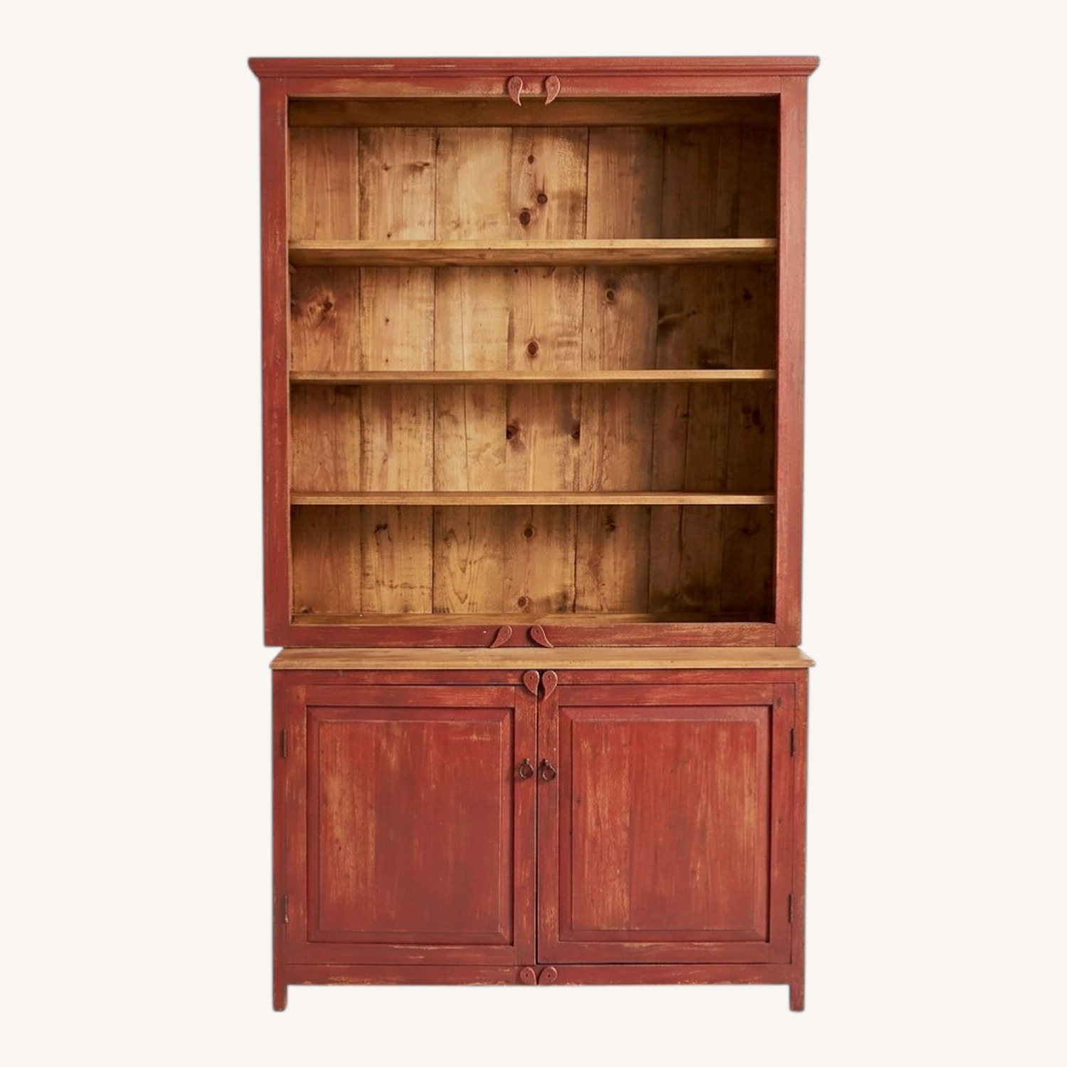 Crate & Barrel Apothecary Cabinet with Hutch - image-0