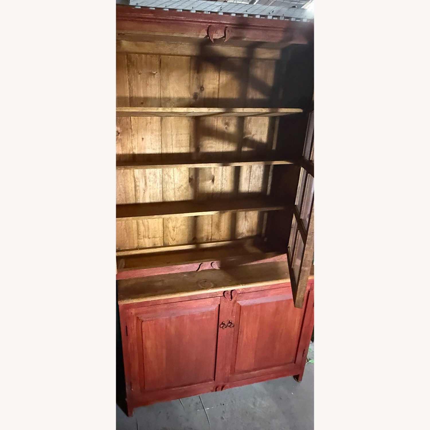 Crate & Barrel Apothecary Cabinet with Hutch - image-4