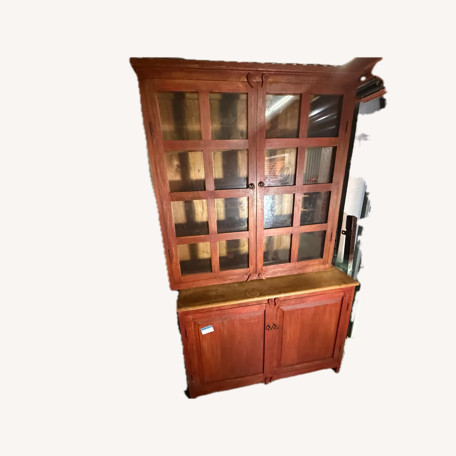 Crate & Barrel Apothecary Cabinet with Hutch - image-1