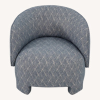 Ligne Roset Blue Fabric Armchair