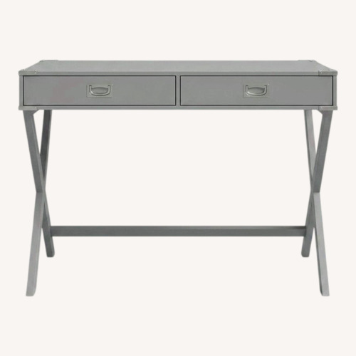 Used Wayfair Light Gray Wood Desk for sale on AptDeco