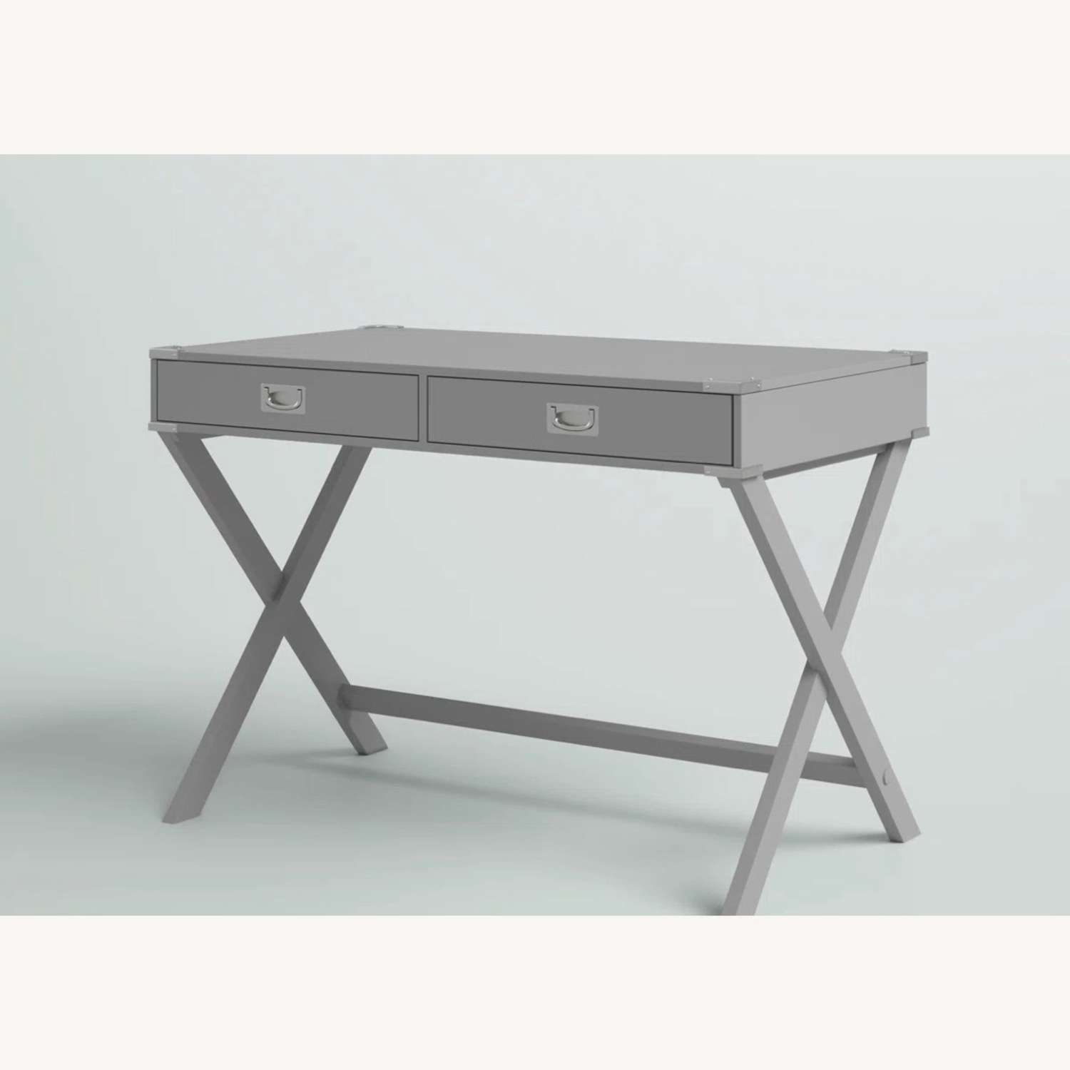 Wayfair Light Gray Wood Desk - image-1