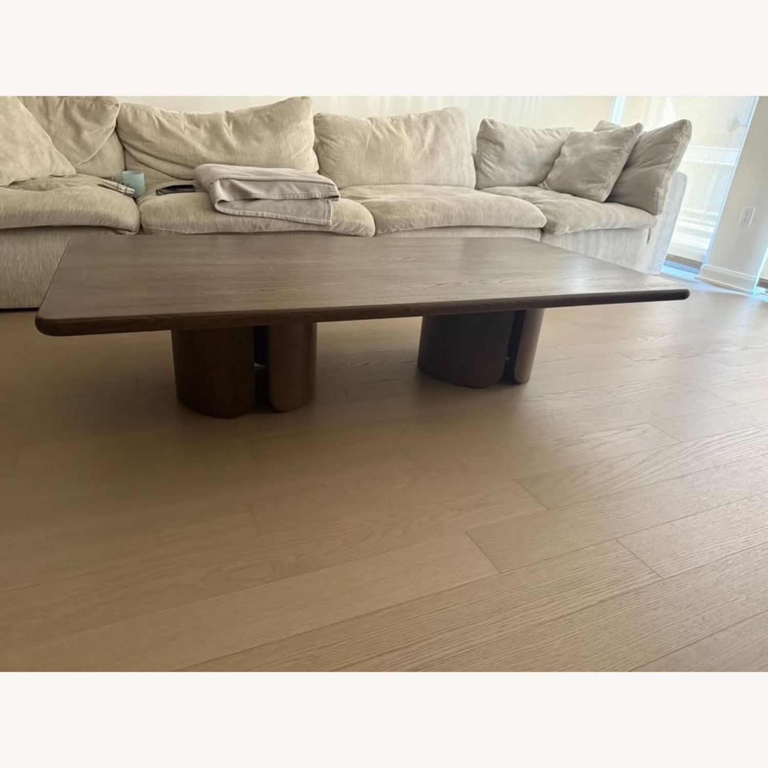 Restoration Hardware Madero Dark Brown Wood Coffee Table - image-3