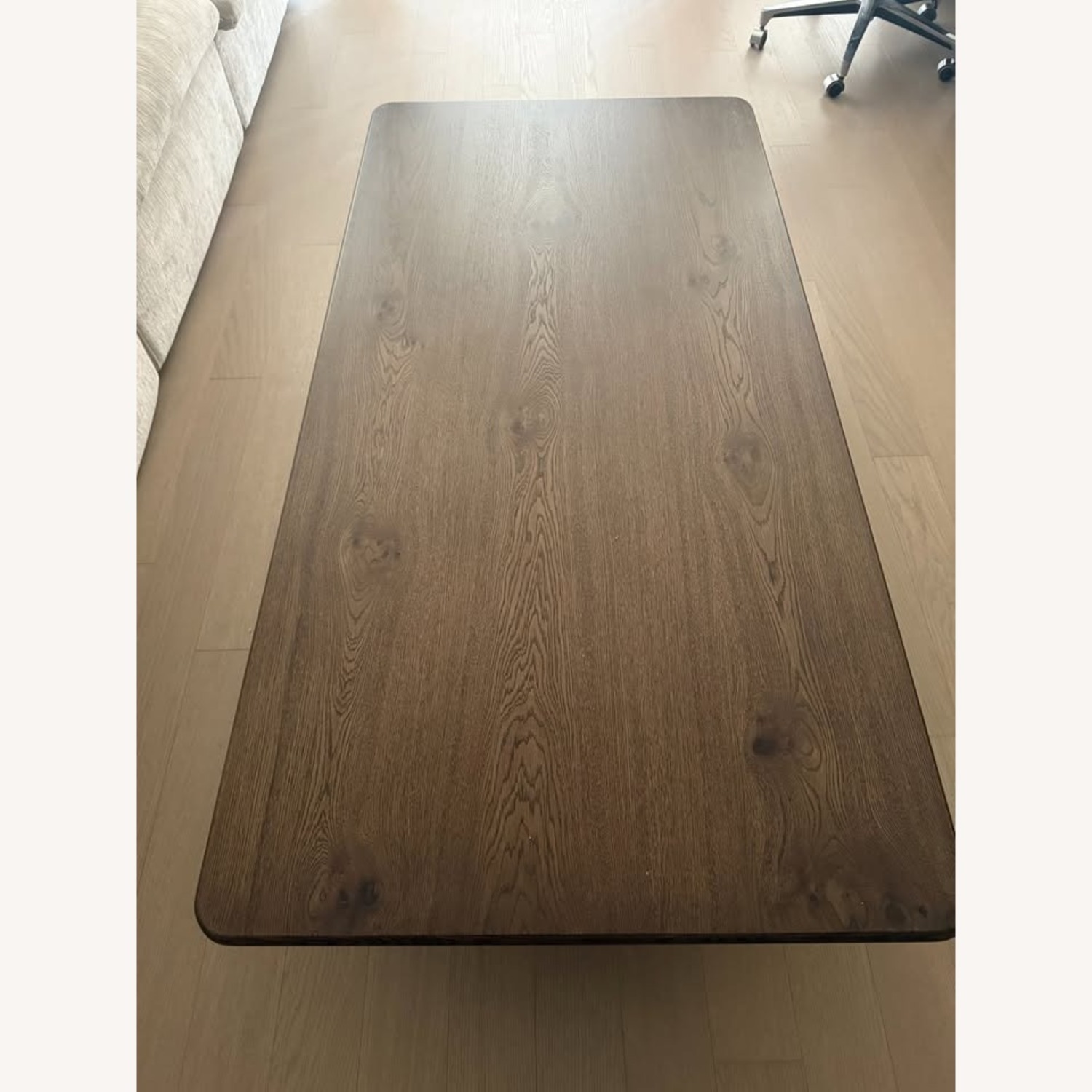 Restoration Hardware Madero Dark Brown Wood Coffee Table - image-1
