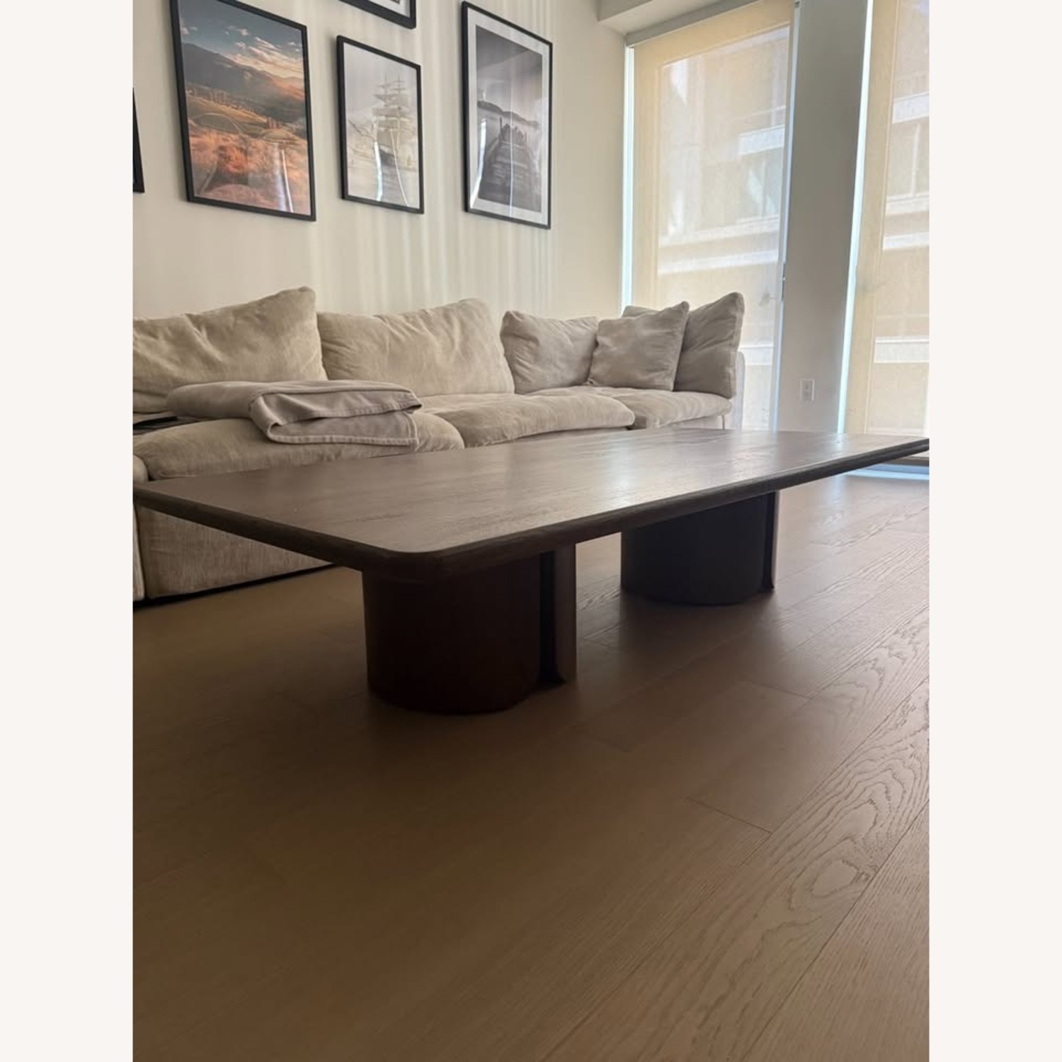 Restoration Hardware Madero Dark Brown Wood Coffee Table - image-2