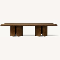 Restoration Hardware Madero Dark Brown Wood Coffee Table