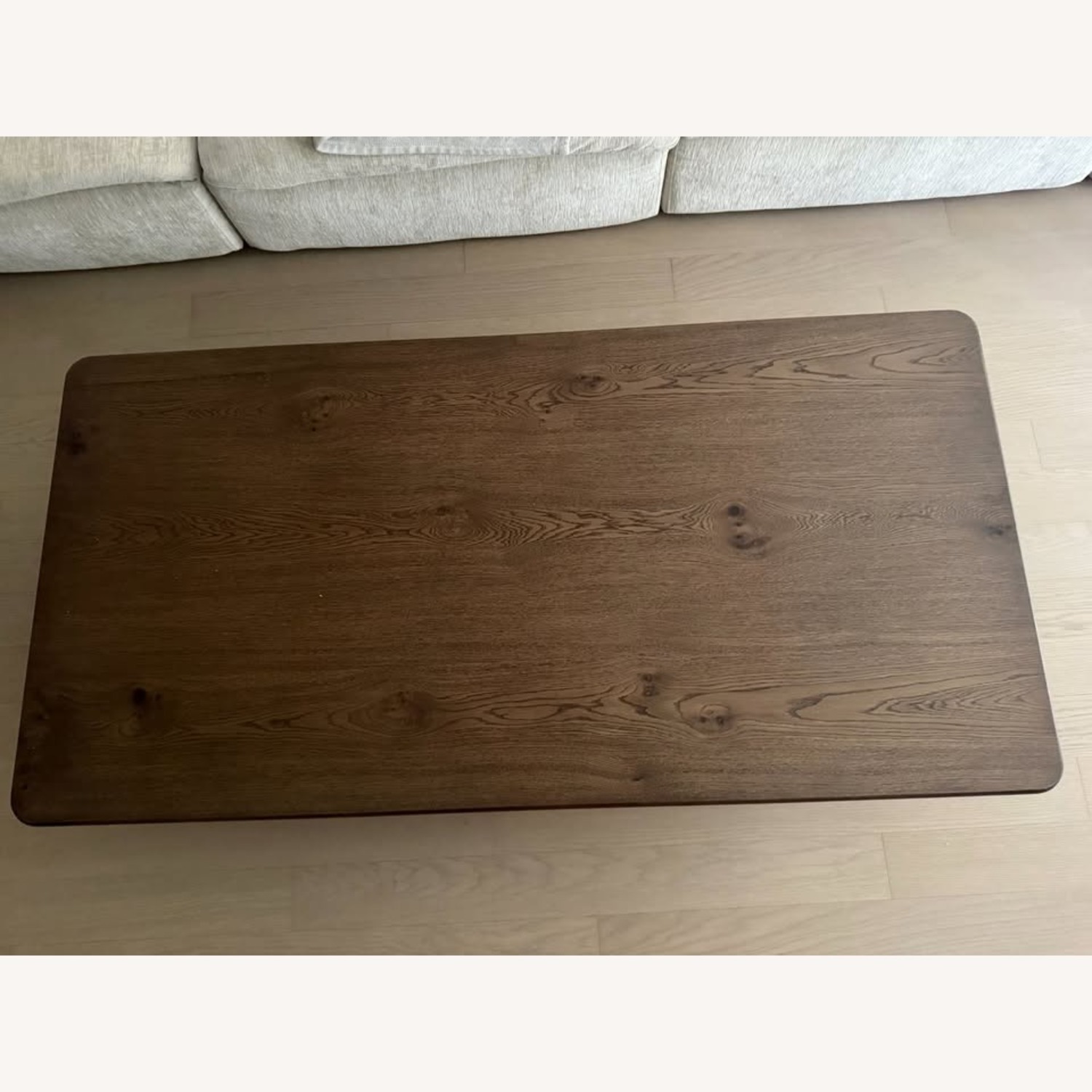 Restoration Hardware Madero Dark Brown Wood Coffee Table - image-5
