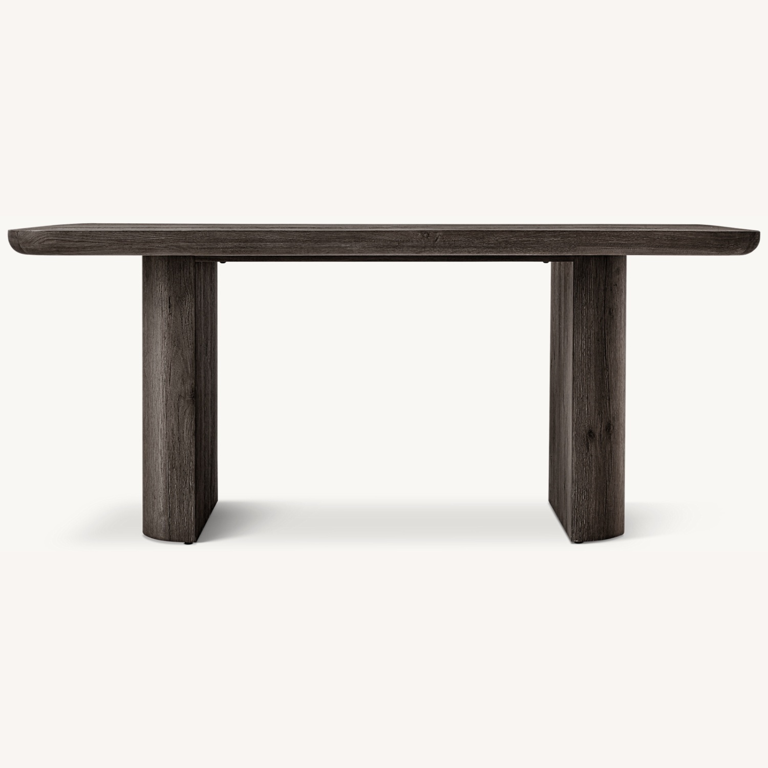Restoration Hardware Oslo Dark Brown Wood Desk - image-0