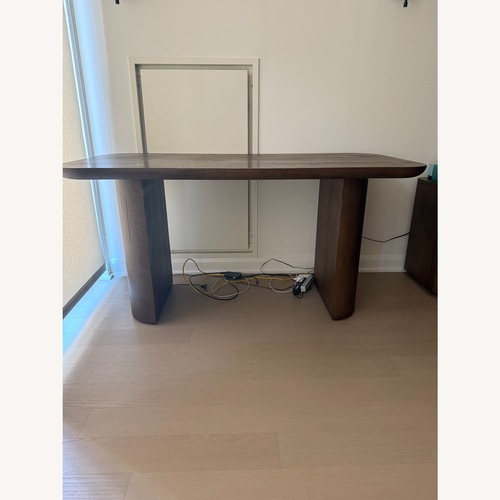 Used Restoration Hardware Oslo Dark Brown Wood Desk for sale on AptDeco