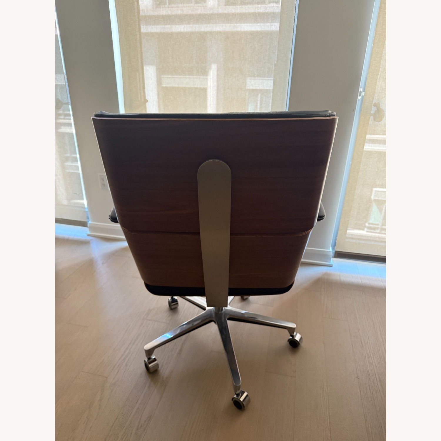 Adjustable Height Swivel Upholstered Desk Chair - image-2