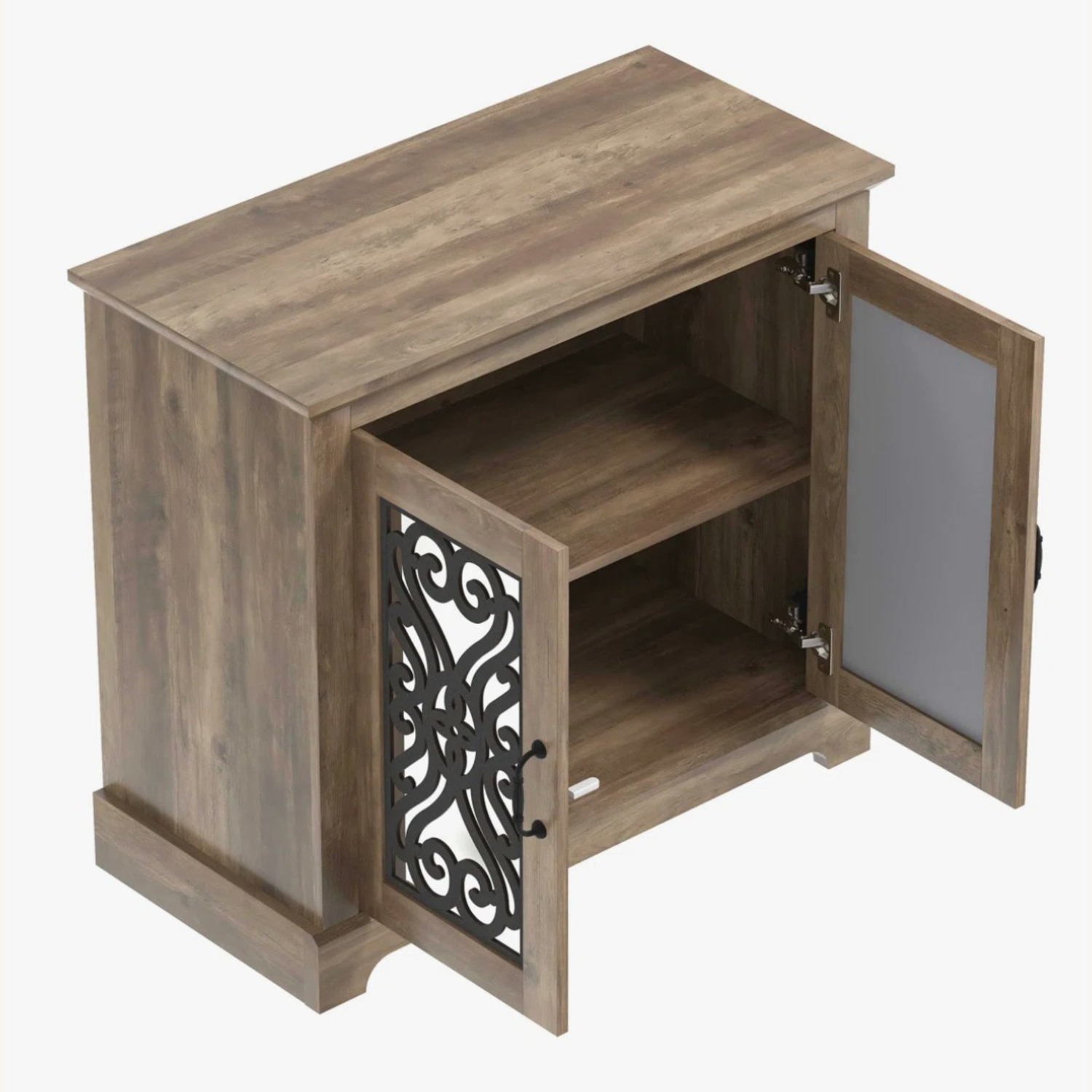Ariba 29.3" H Mirrored Manufactured Wood 2-Door Accent Cabinet - image-3