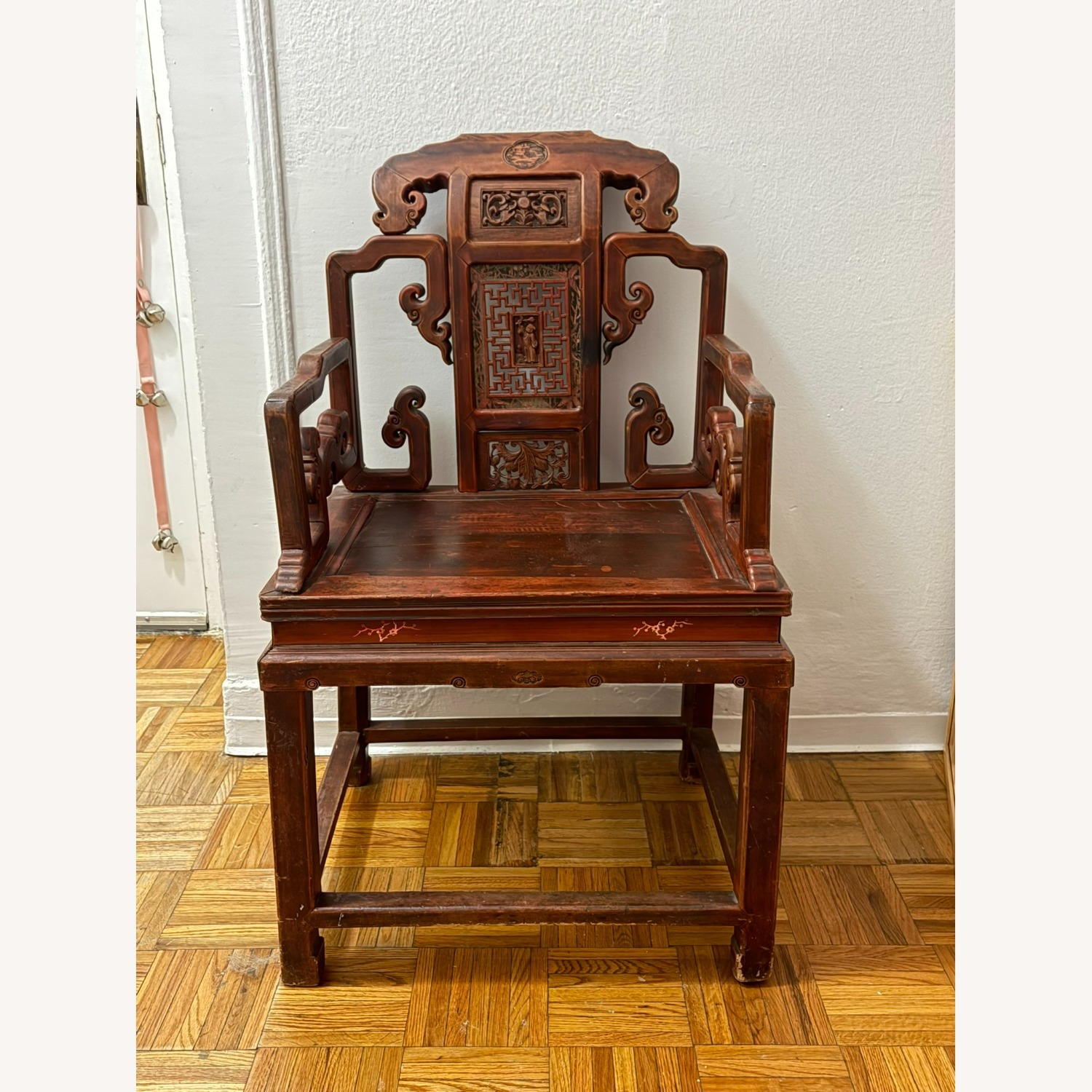 Qing Dynasty Hand Carved Chair - image-1