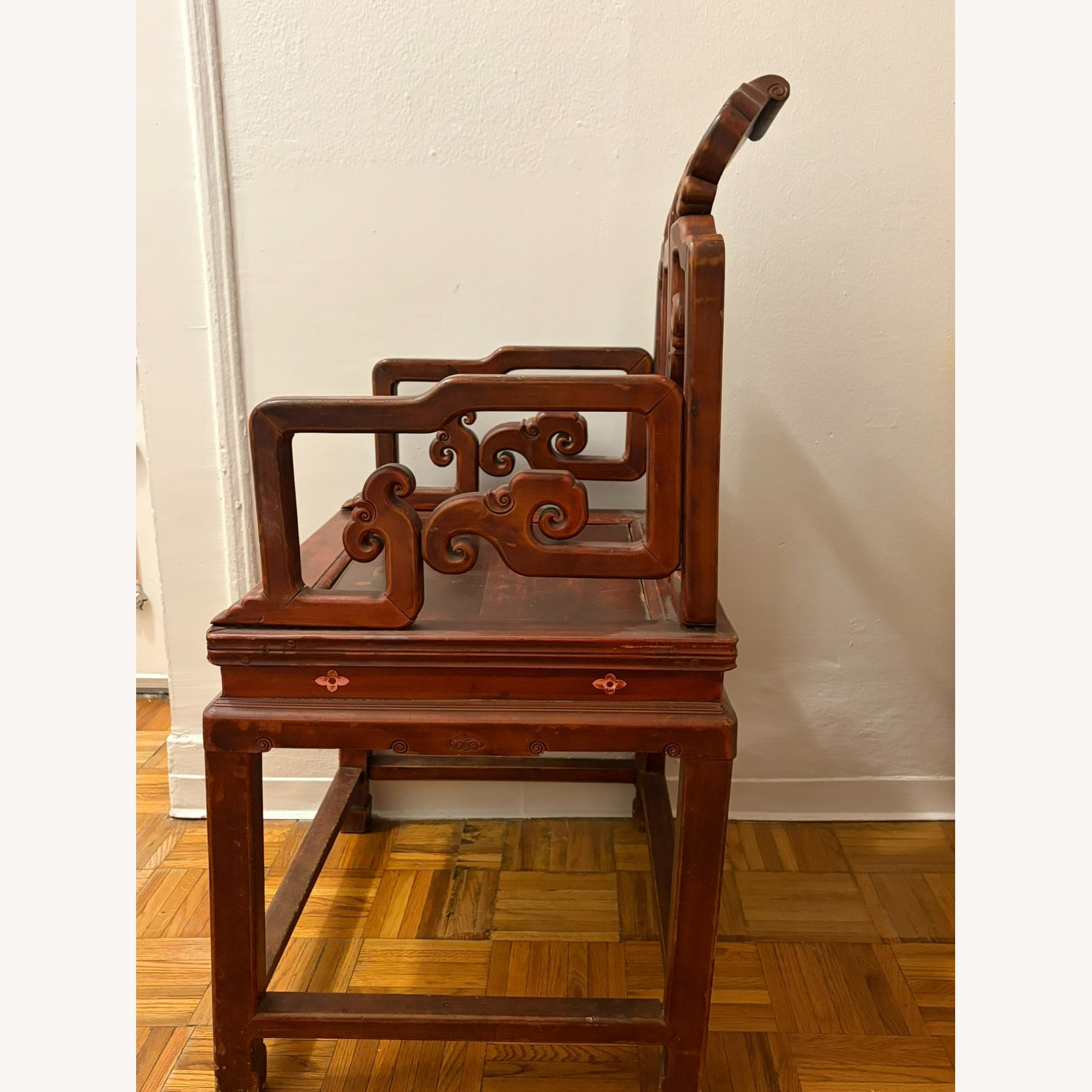 Qing Dynasty Hand Carved Chair - image-3