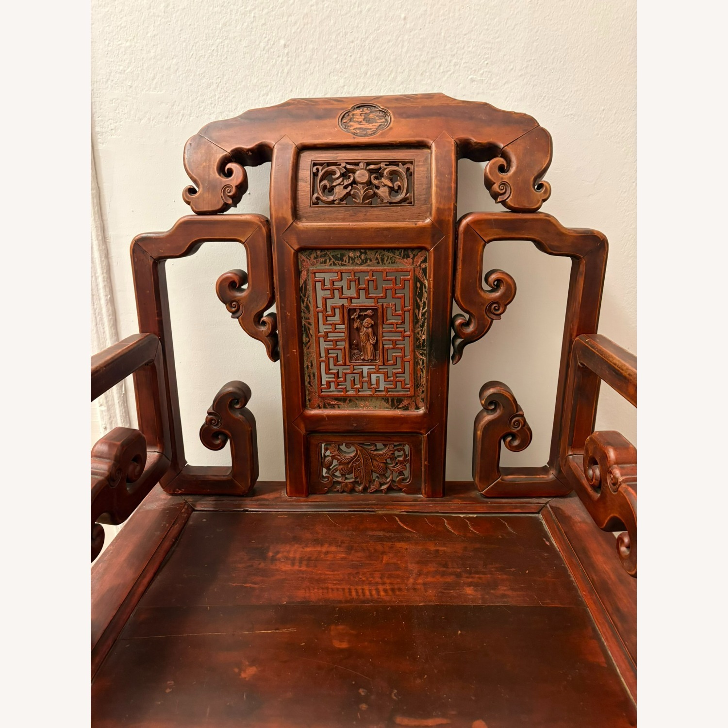 Qing Dynasty Hand Carved Chair - image-4