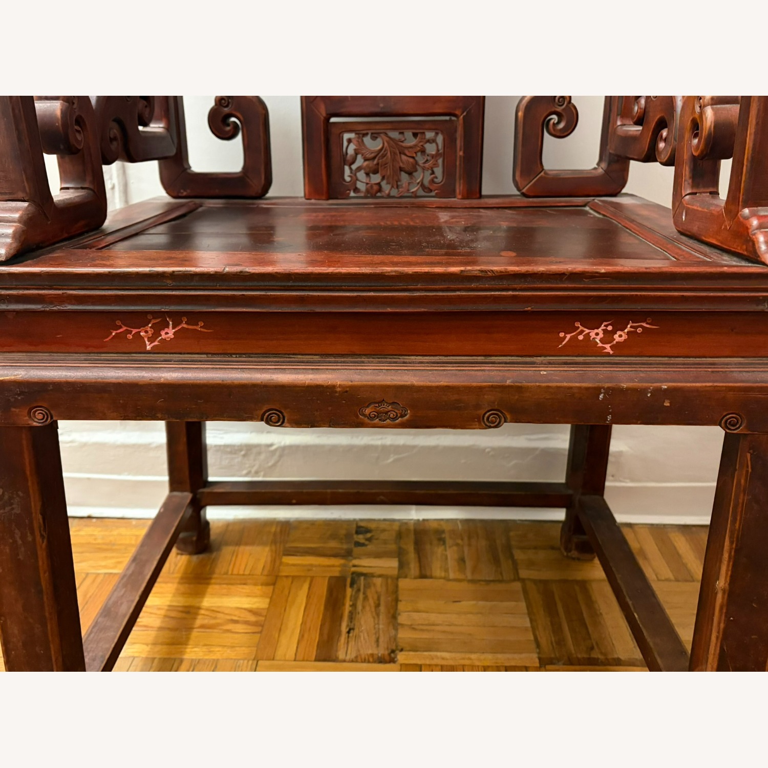 Qing Dynasty Hand Carved Chair - image-5