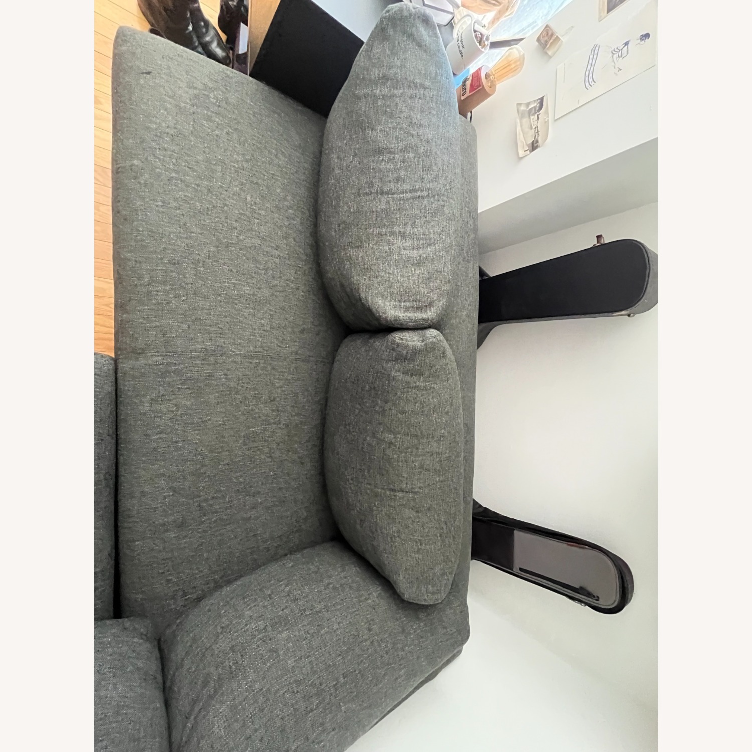Room & Board Oxford Track Arm Sectional Sofa Charcoal - image-4
