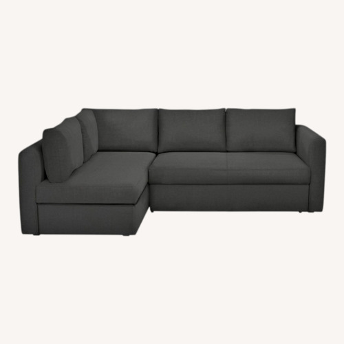 Used Room & Board Oxford Track Arm Sectional Sofa Charcoal for sale on AptDeco