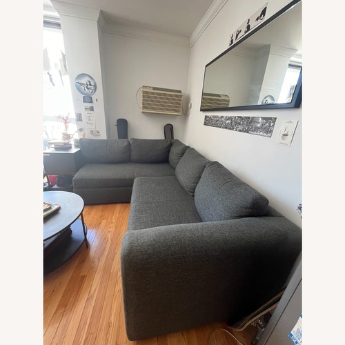 Used Room & Board Oxford Track Arm Sectional Sofa Charcoal for sale on AptDeco