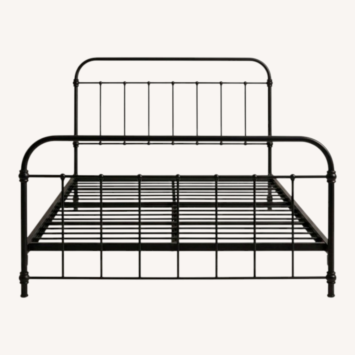 Wayfair Dark Brown Metal Queen Bed - image-0