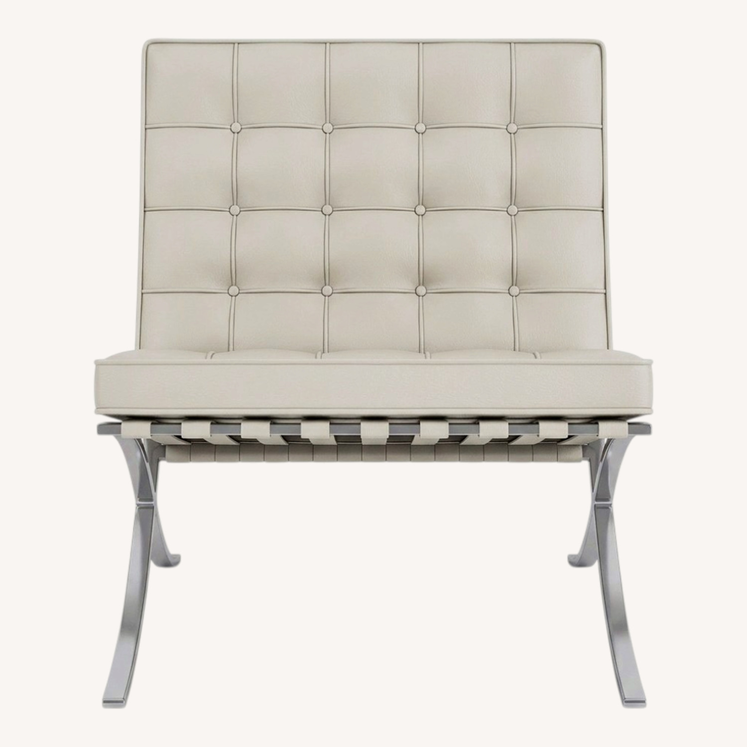 Knoll Light Brown Leather Accent Chairs - image-0
