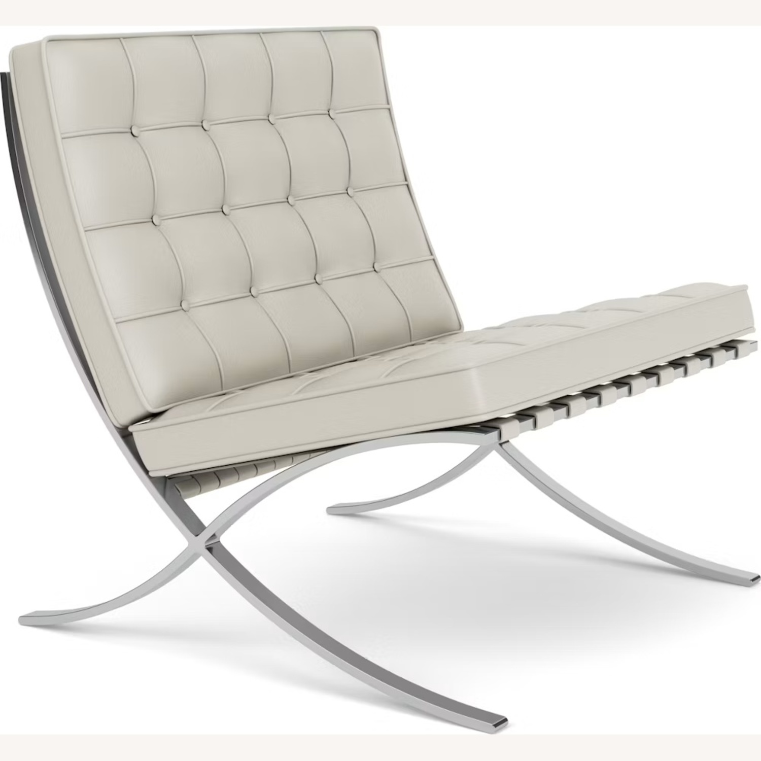 Knoll Light Brown Leather Accent Chairs - image-11