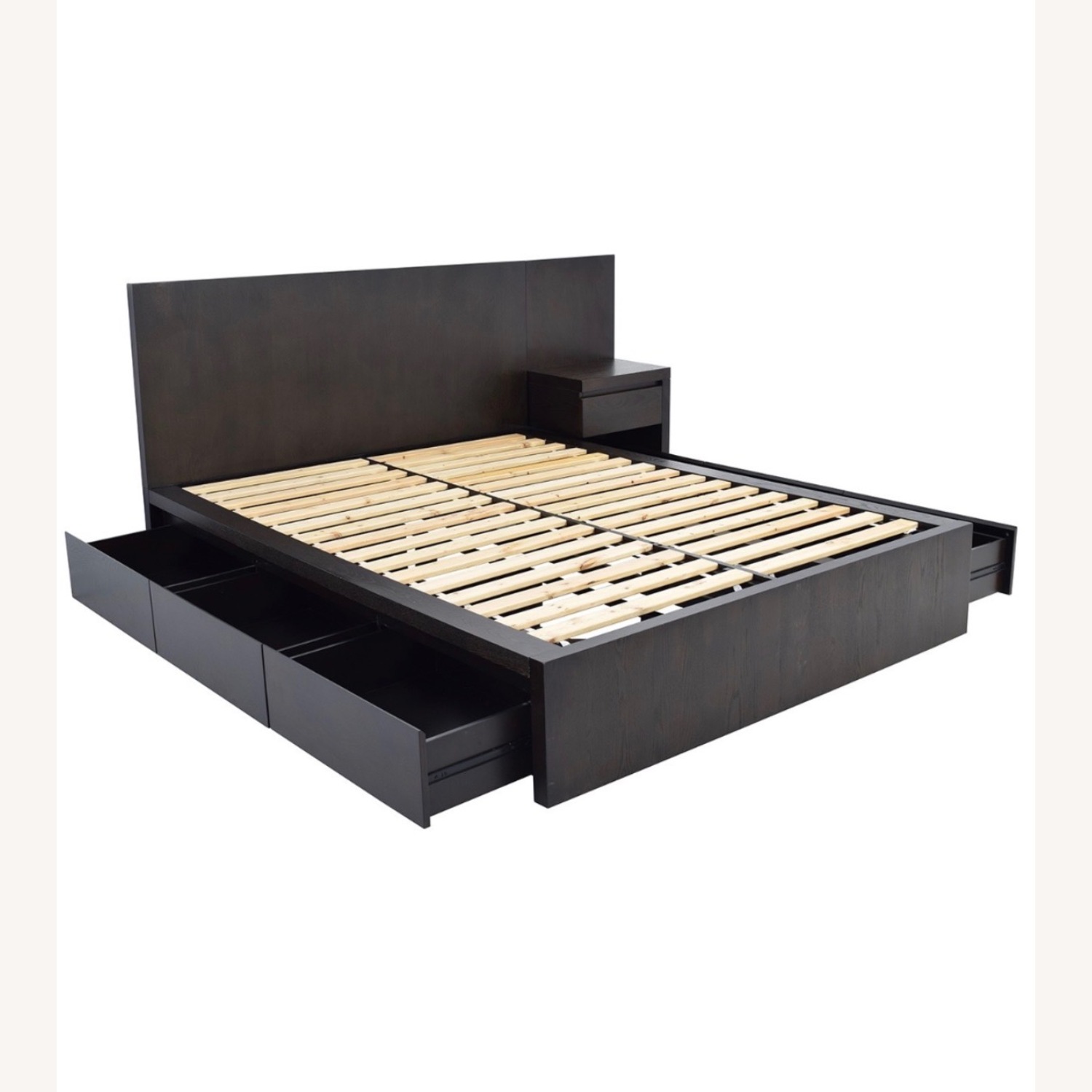 West Elm Storage Queen Bed (6 Drawers) - image-1