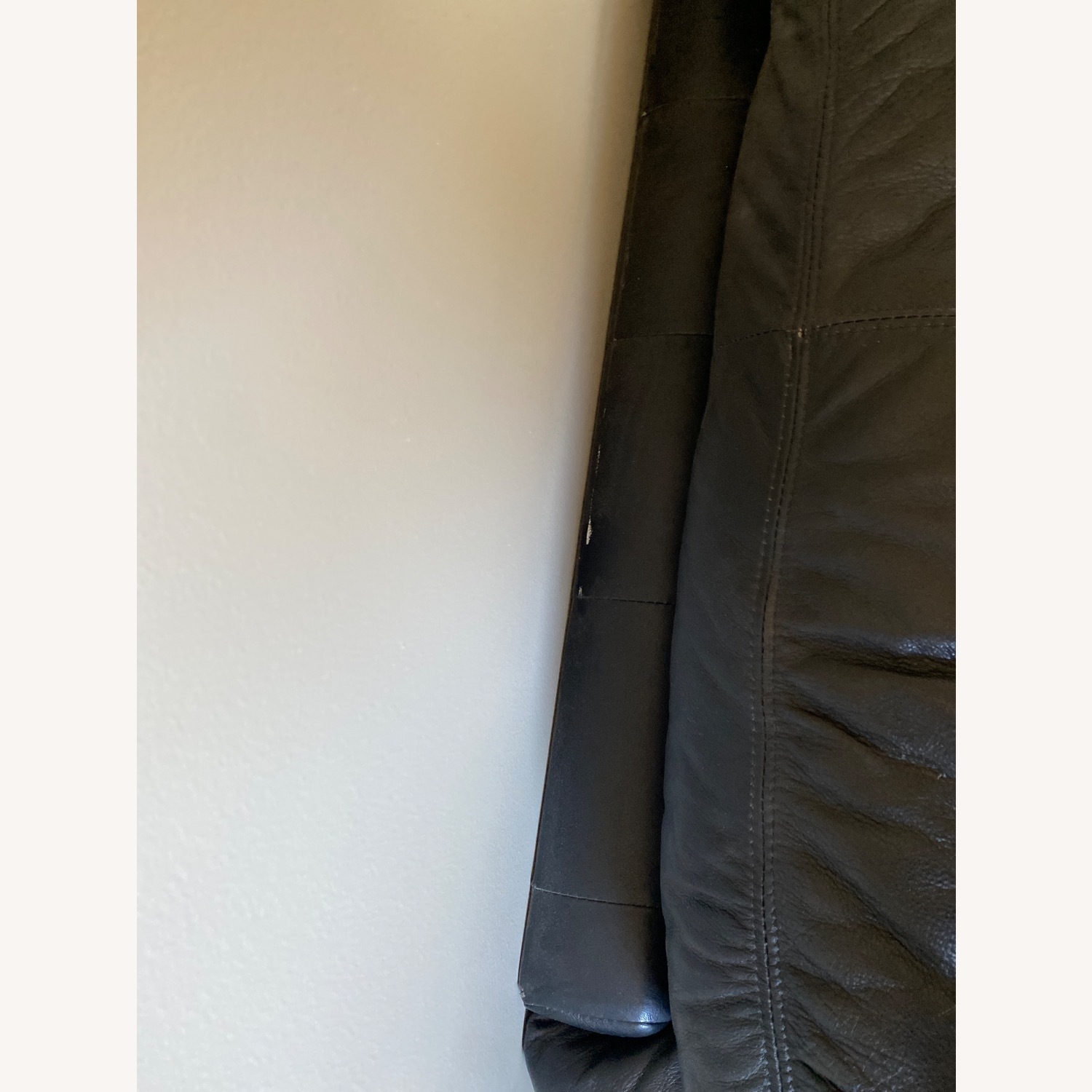 Black Leather 3+ Seater Sofa - image-3