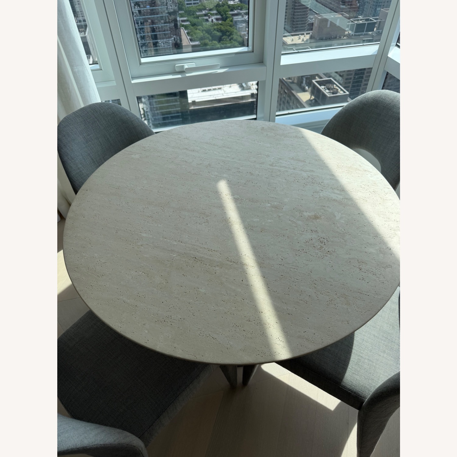 Restoration Hardware Aero Stone Dining Table - image-2