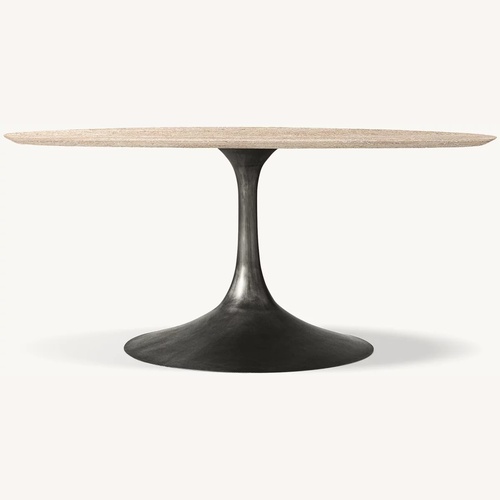 Used Restoration Hardware Aero Stone Dining Table  for sale on AptDeco