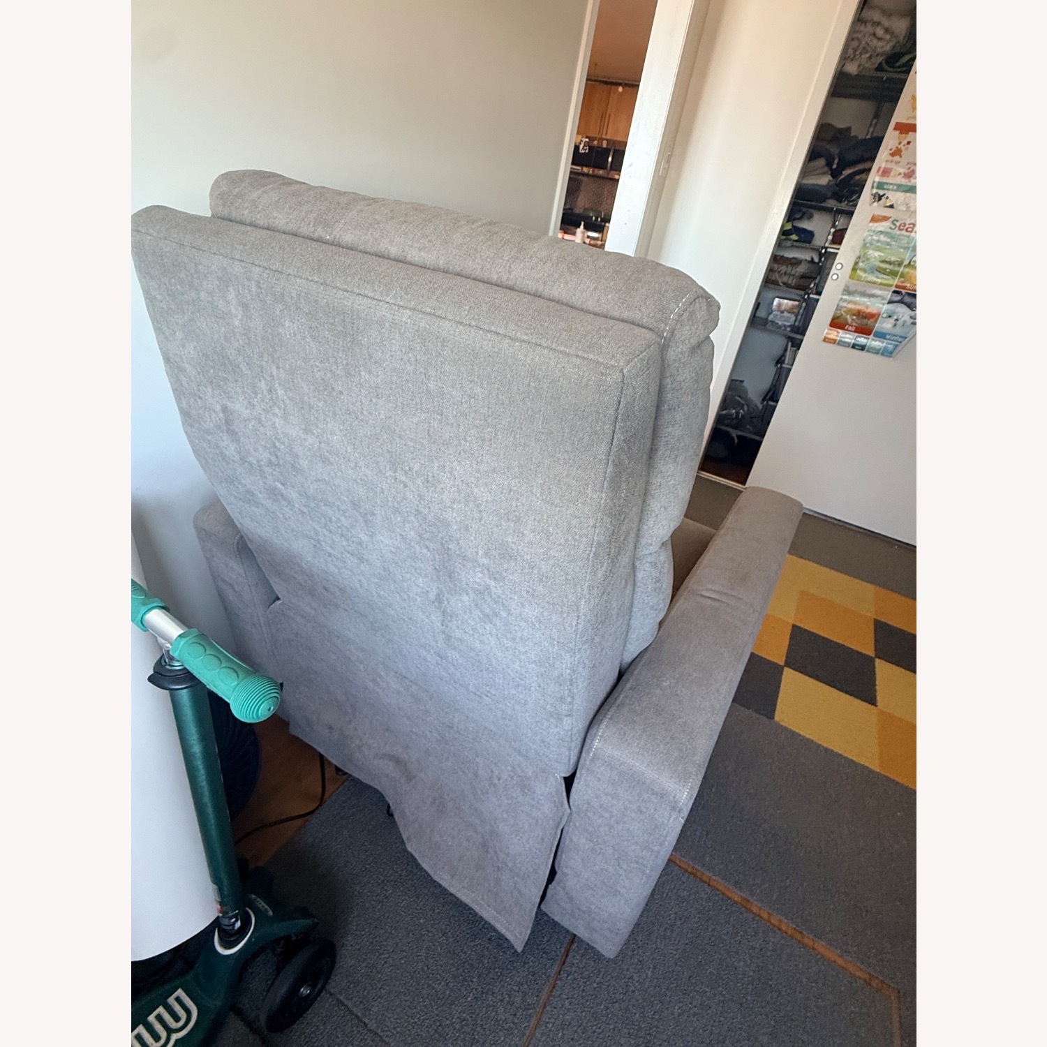 Gray Power Glider / Nursing Chair - image-5