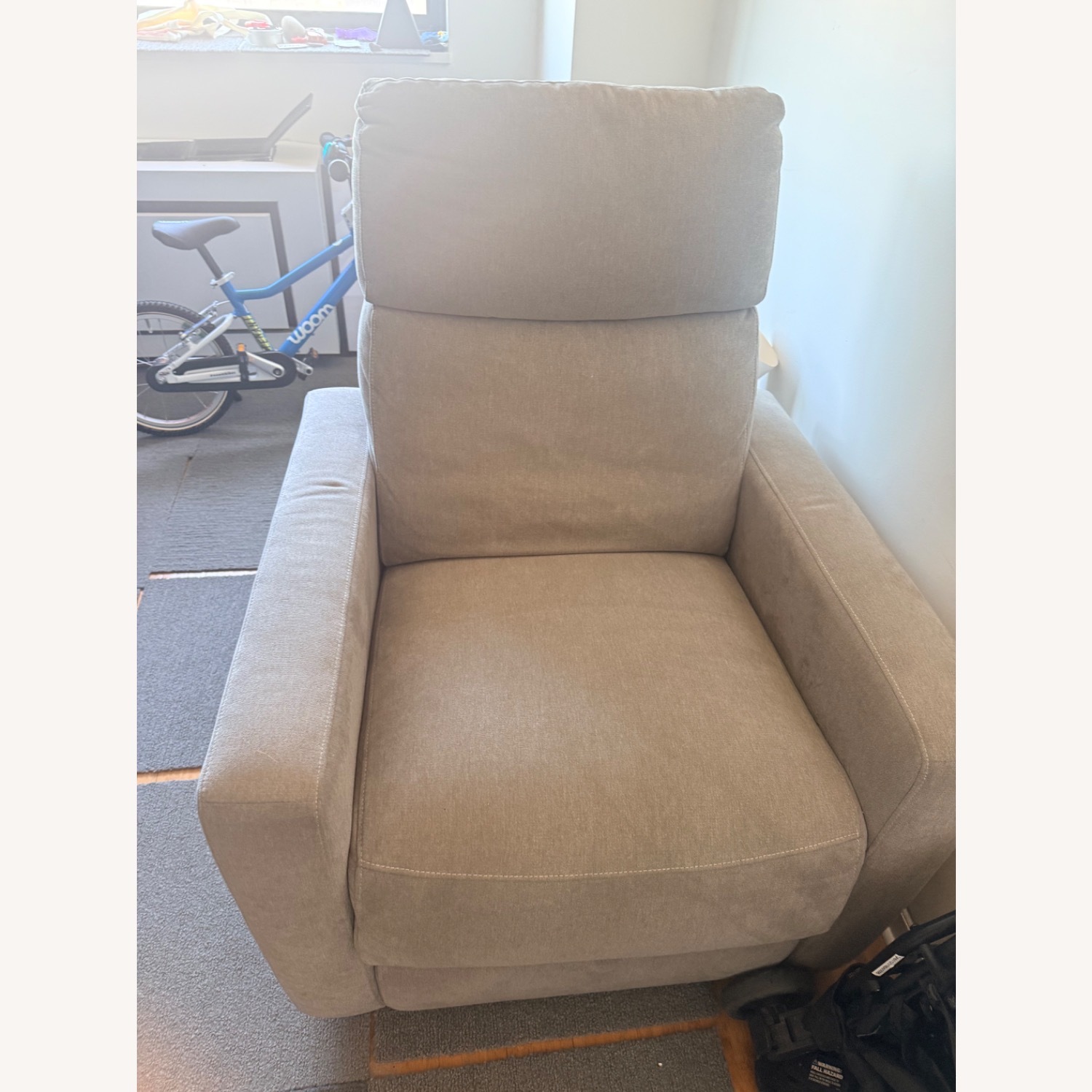 Gray Power Glider / Nursing Chair - image-2