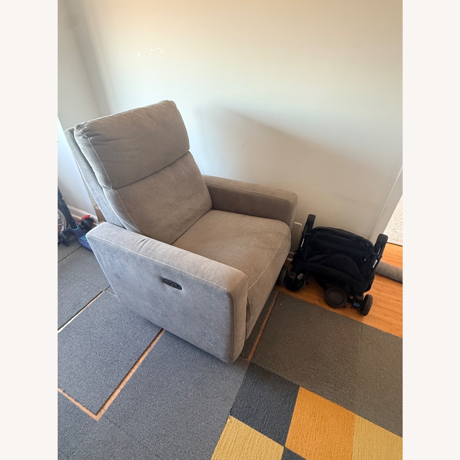 Gray Power Glider / Nursing Chair - image-4