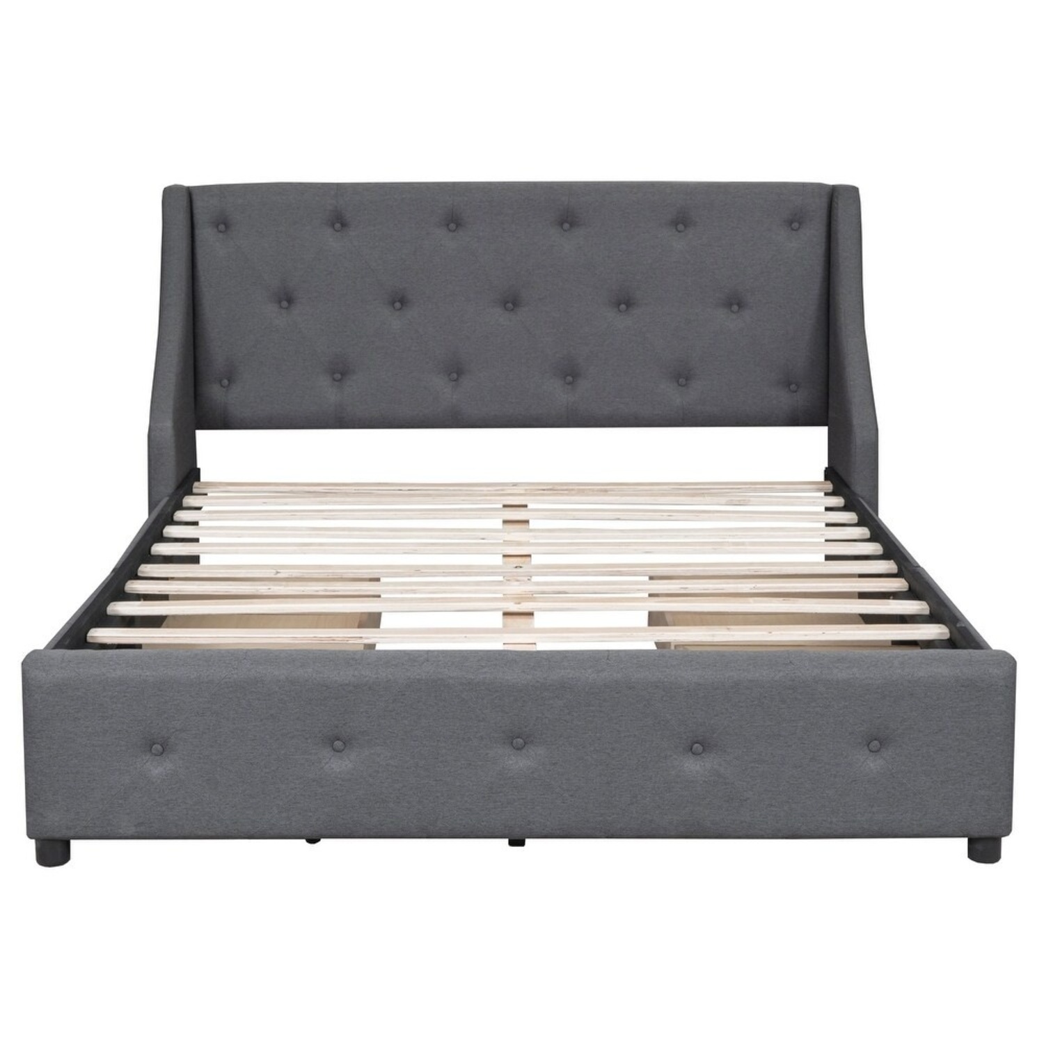Gray Queen Bed Frame - image-6