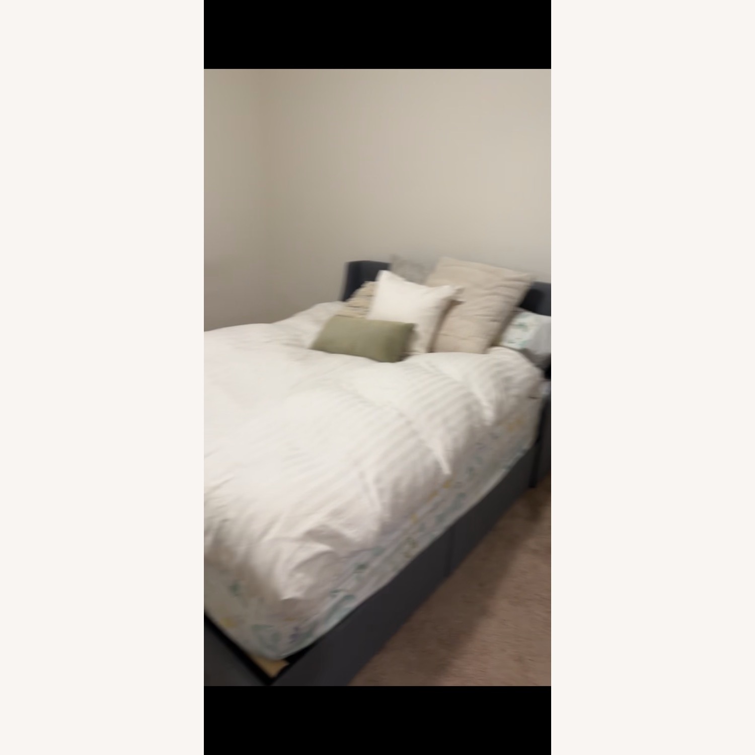 Gray Queen Bed Frame - image-2