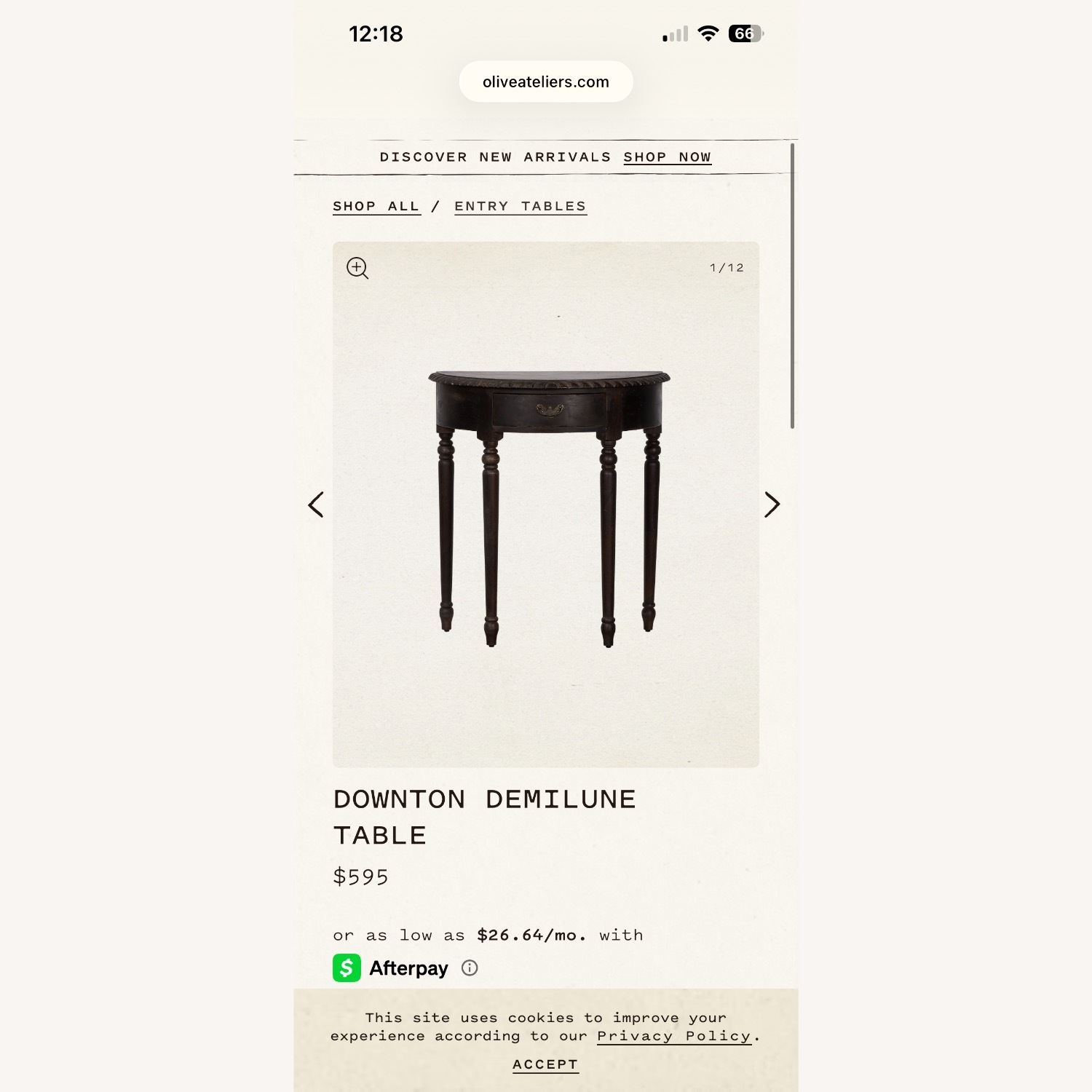 Downton Demilune Table - image-21