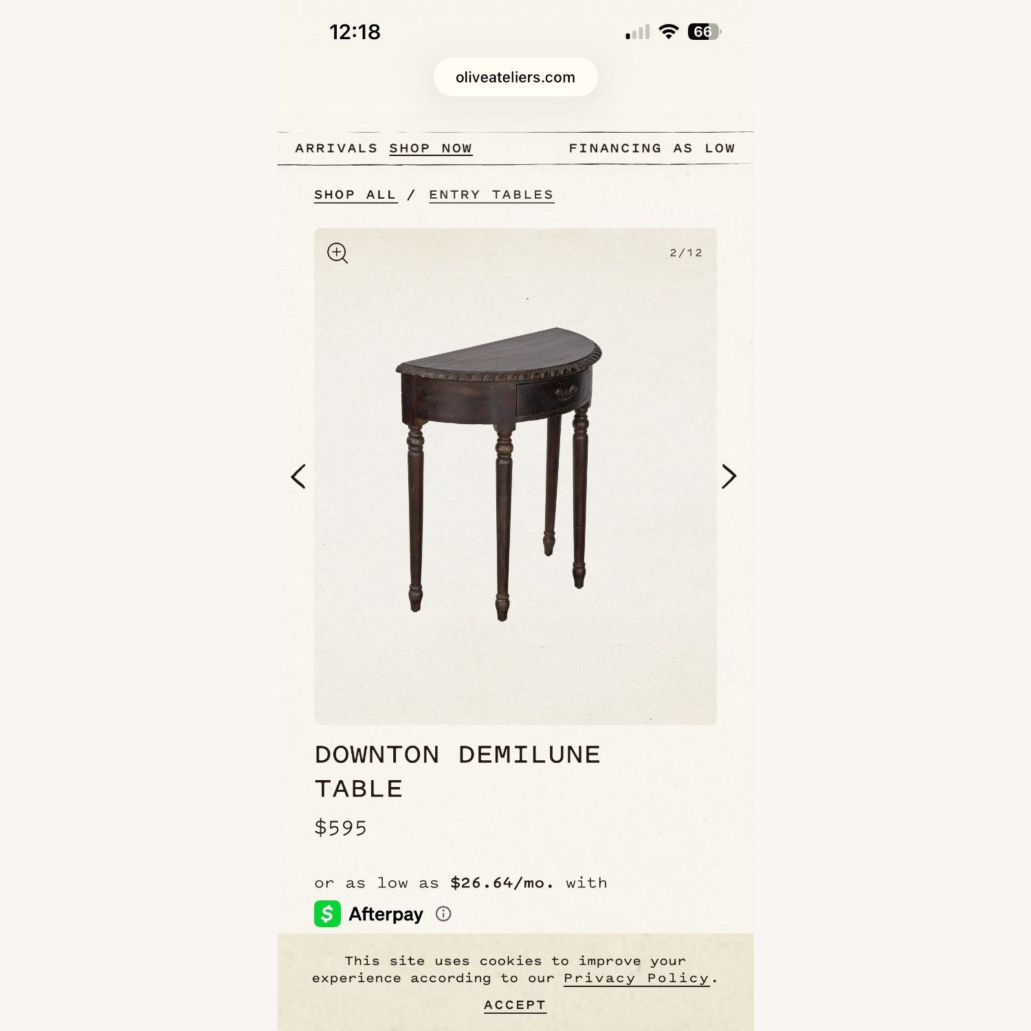 Downton Demilune Table - image-22