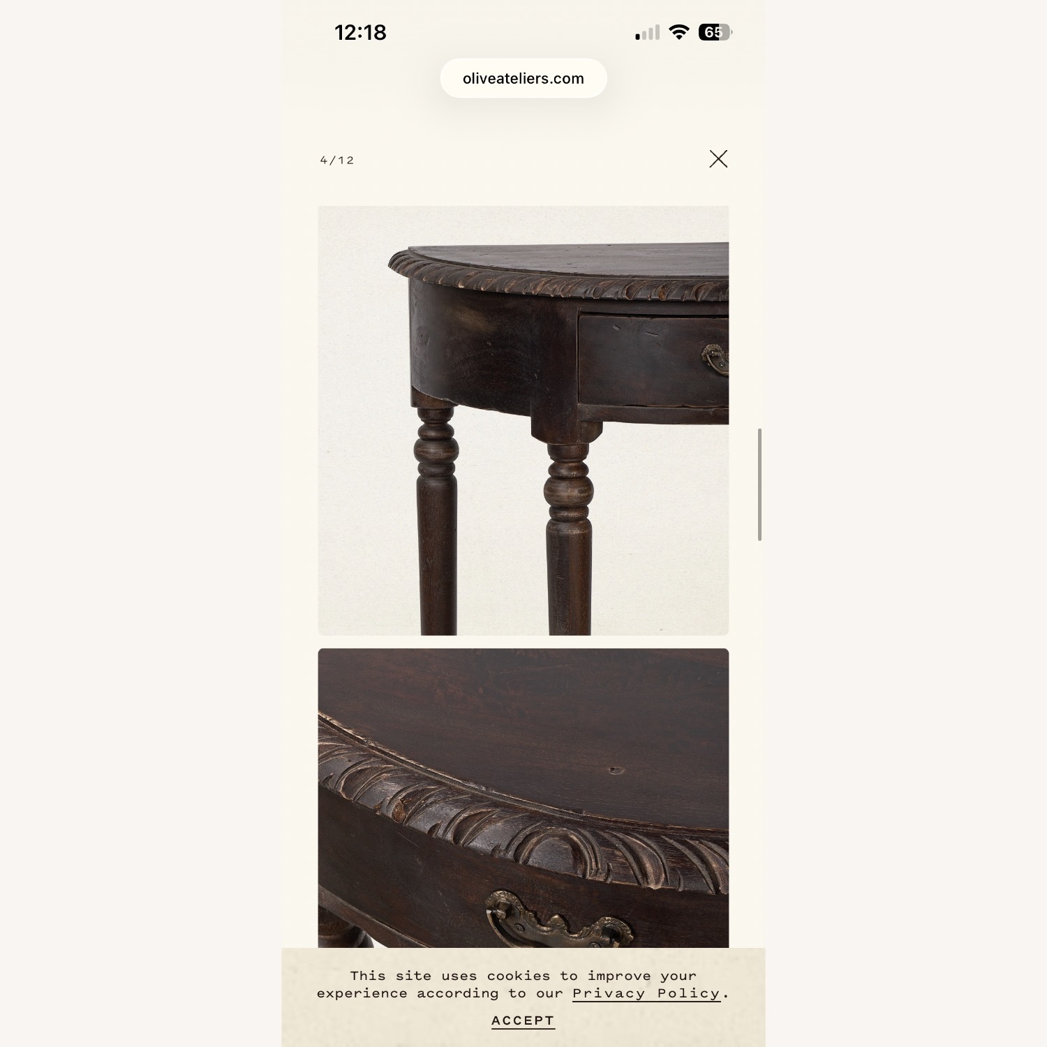 Downton Demilune Table - image-24
