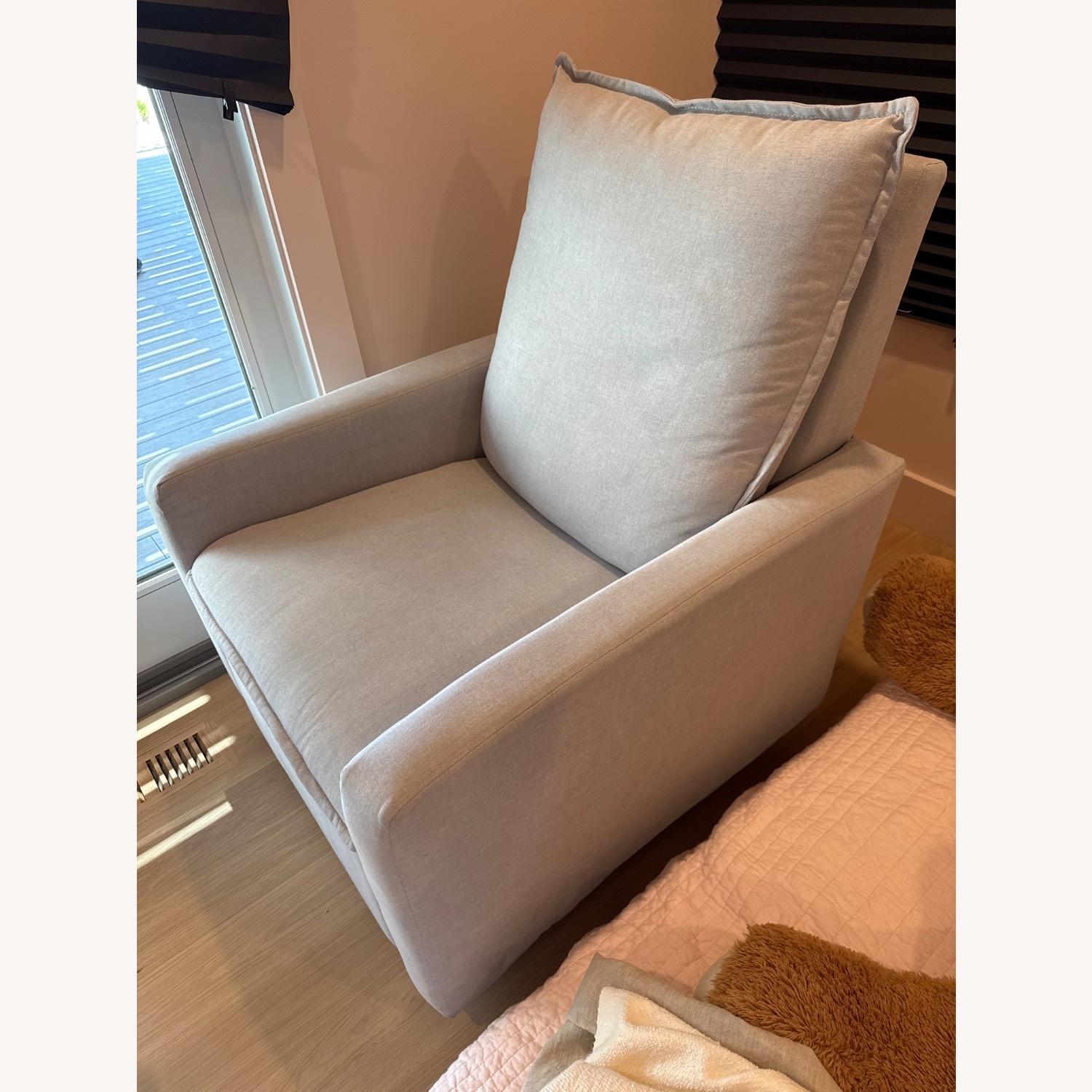 Pottery Barn Kids Paxton Light Gray Nursing Chair - image-2