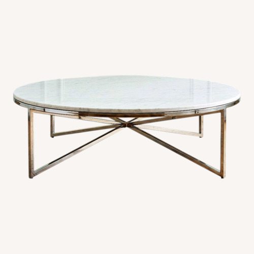 Used Taylor Made Custom Furniture White Coffee Table for sale on AptDeco