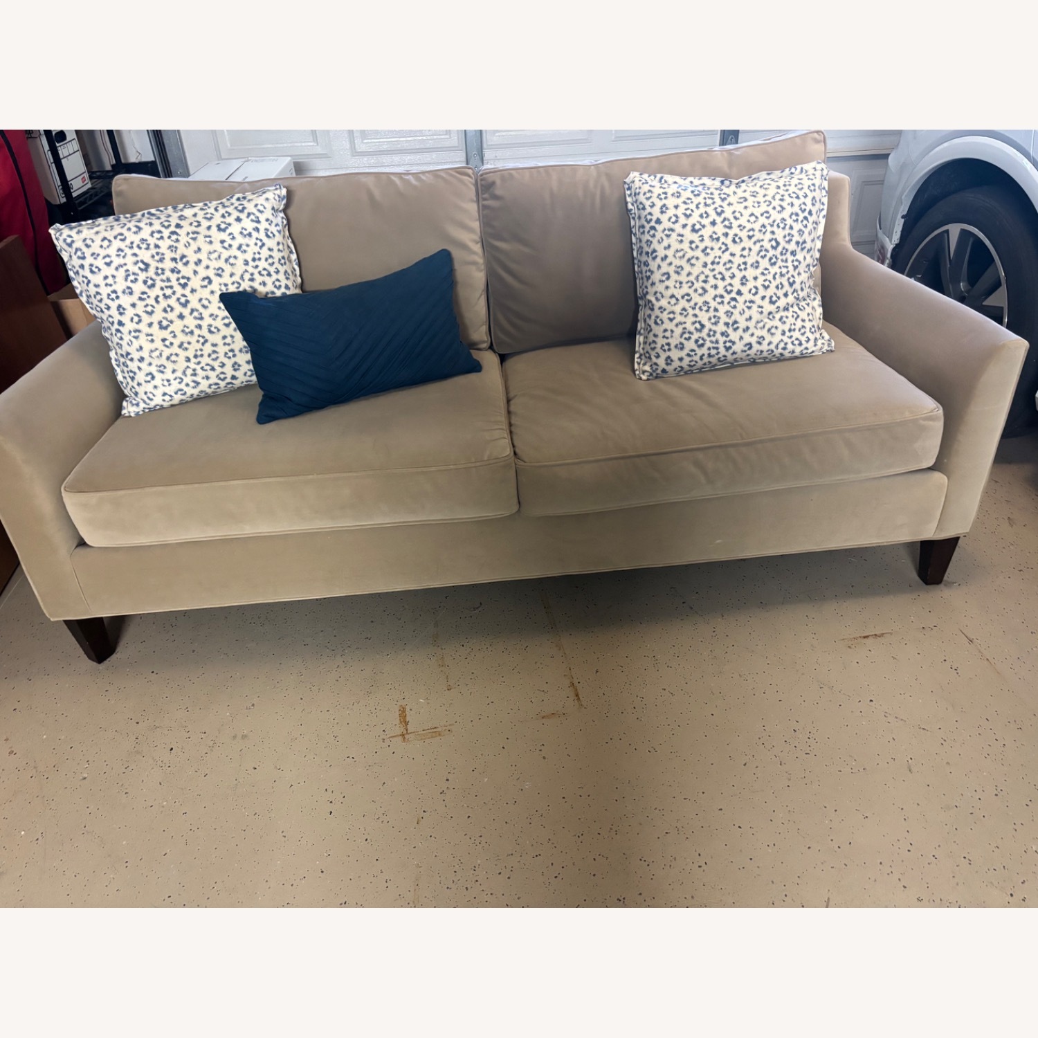 Pottery Barn Beverly Velvet 3+ Seater Sofa - image-3