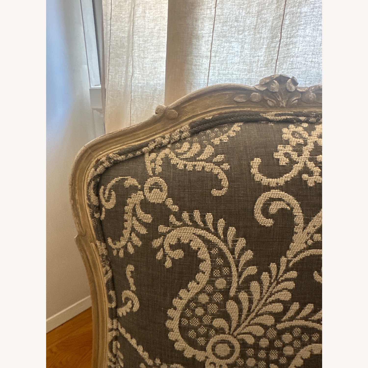Vintage/Antique Light Gray Accent Chairs - image-3