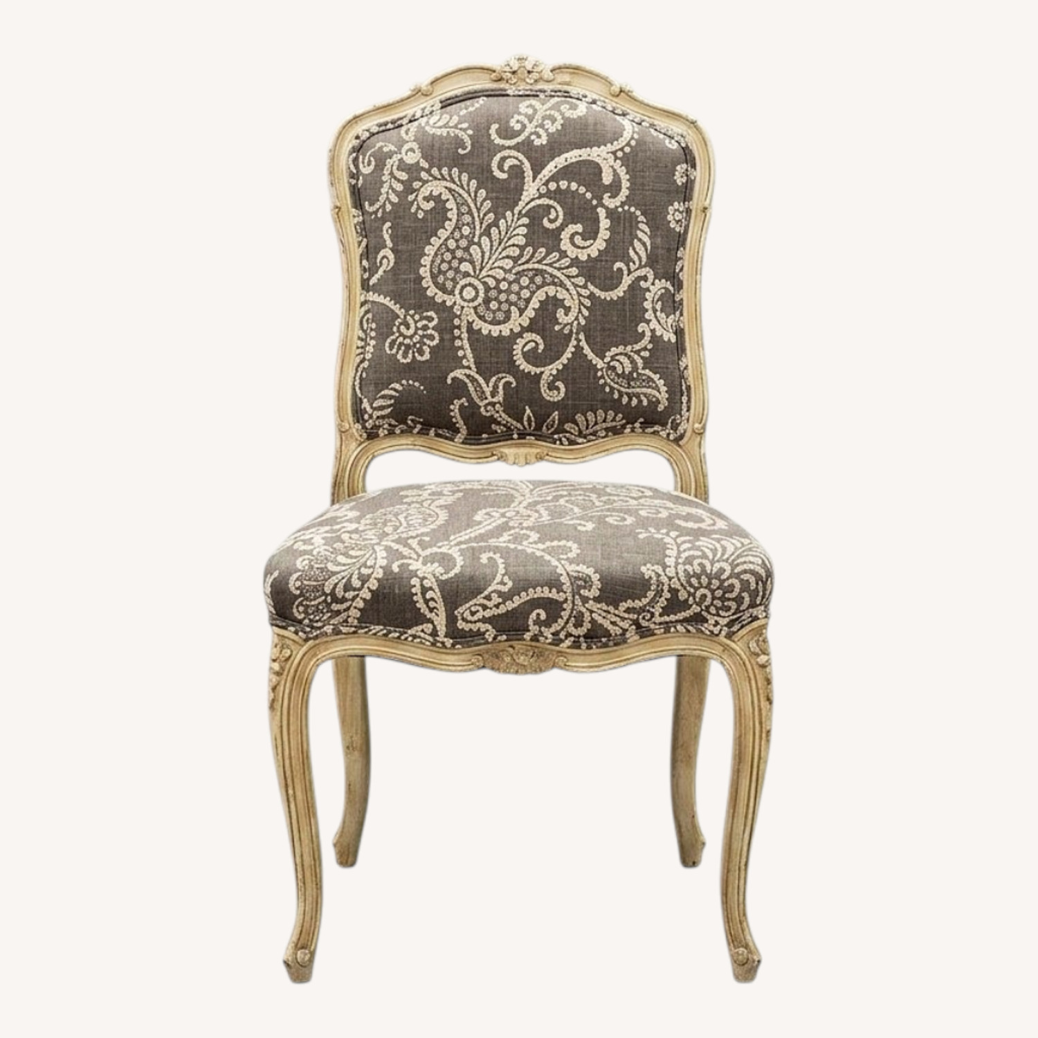 Vintage/Antique Light Gray Accent Chairs - image-0
