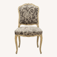 Vintage/Antique Light Gray Accent Chairs