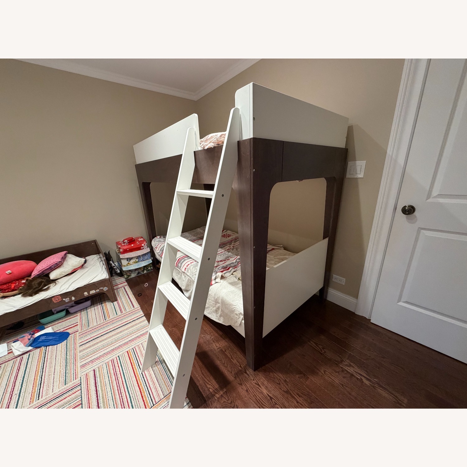 Ouef Nyc Dark Brown Wood Bunk Bed - image-2