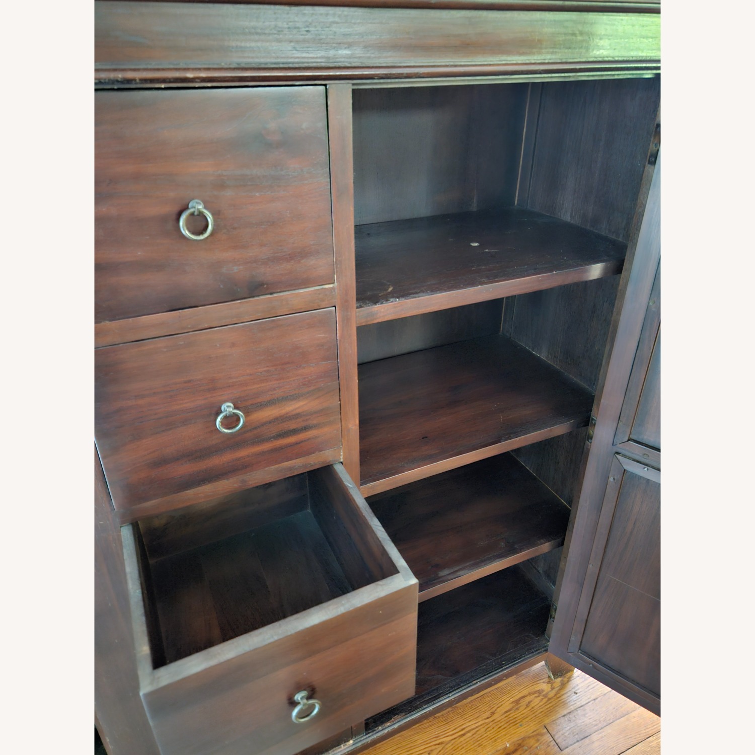 Crate & Barrel Wood Sideboard Cabinet - image-5
