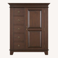 Crate & Barrel Wood Sideboard Cabinet