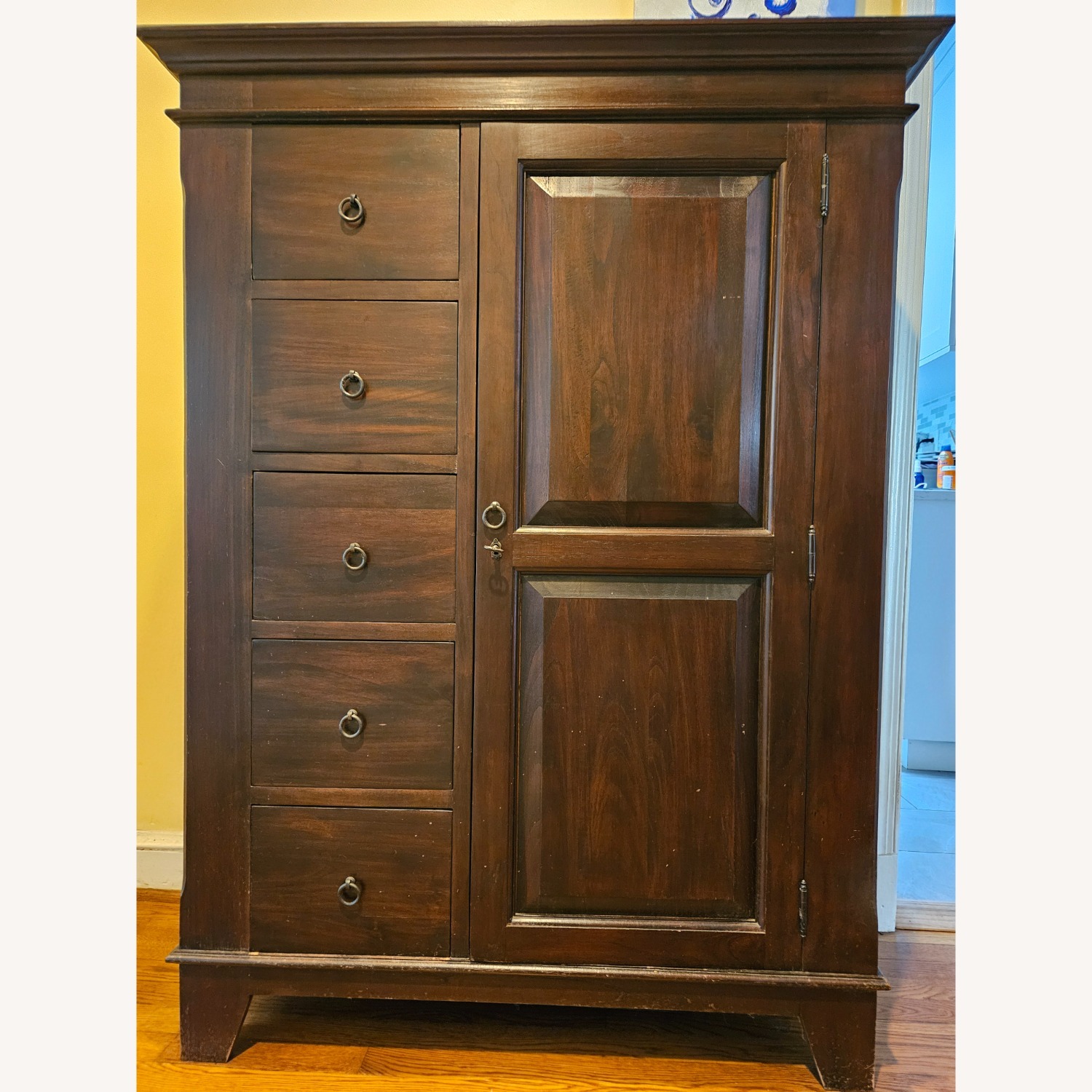 Crate & Barrel Wood Sideboard Cabinet - image-1