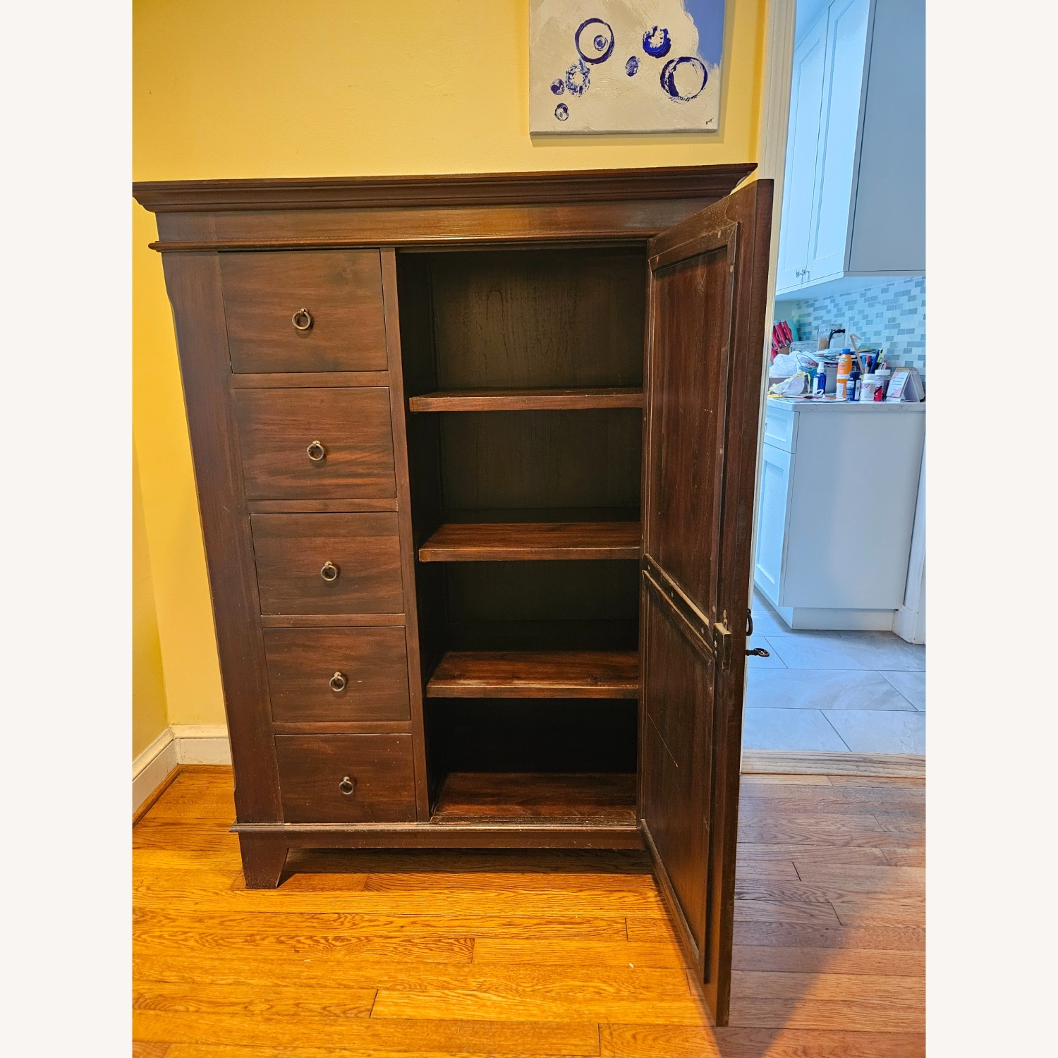 Crate & Barrel Wood Sideboard Cabinet - image-2